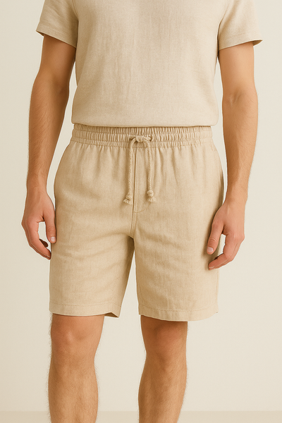 kurze Leinenhose