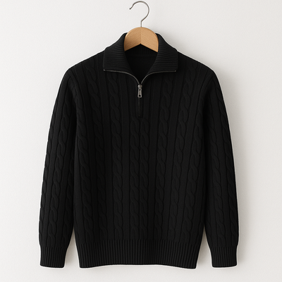 Waffelstrick Pullover Herren