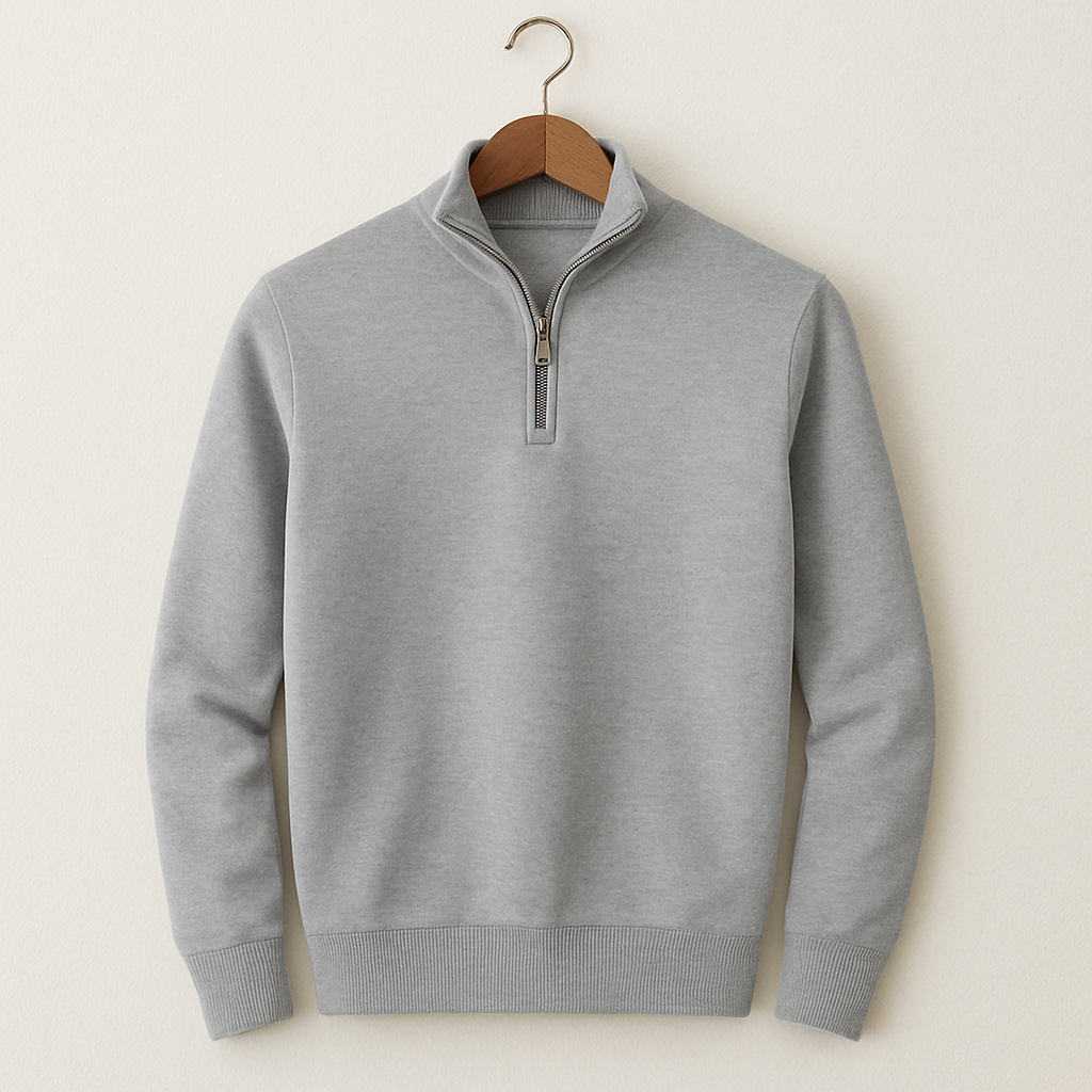 Baumwoll-Hoodie mit Zipper