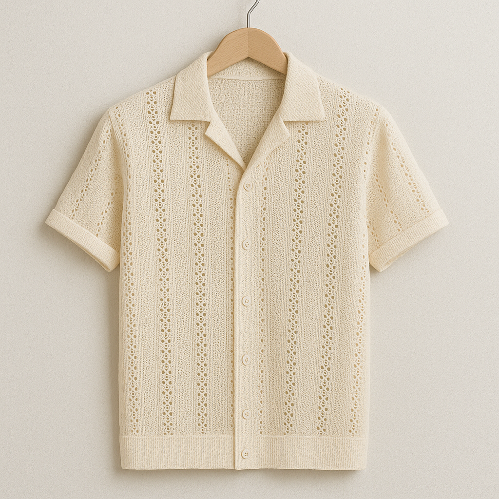 Leichtes Strickpolo im Riviera-Stil