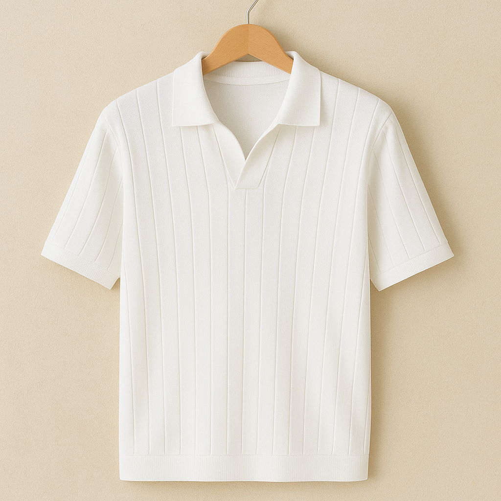 Feinstrick Poloshirt Herren
