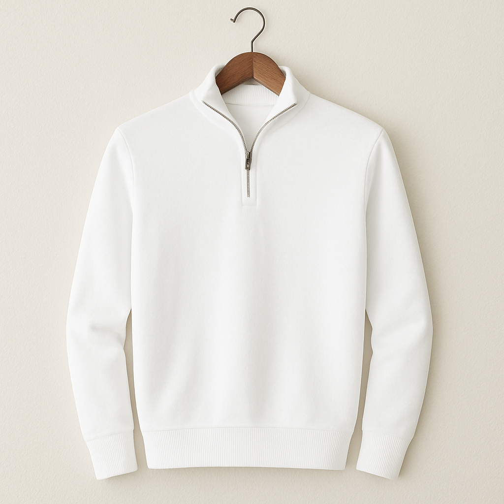 Baumwoll-Hoodie mit Zipper