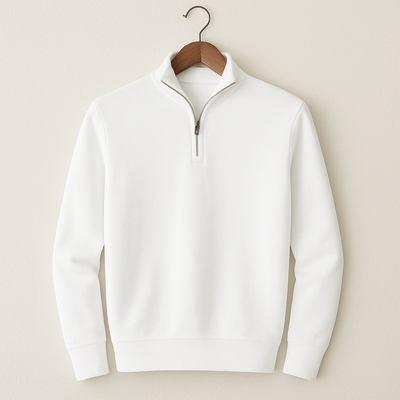 Baumwoll-Hoodie mit Zipper