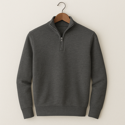 Baumwoll-Hoodie mit Zipper