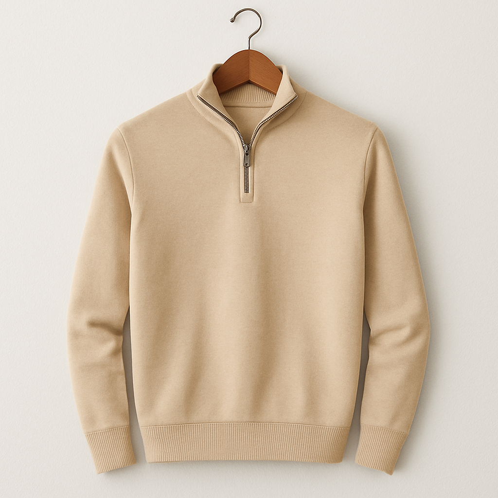 Baumwoll-Hoodie mit Zipper