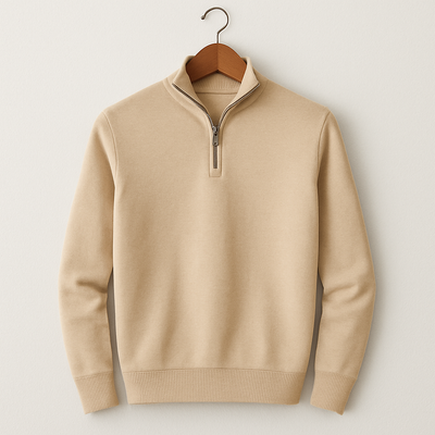 Baumwoll-Hoodie mit Zipper