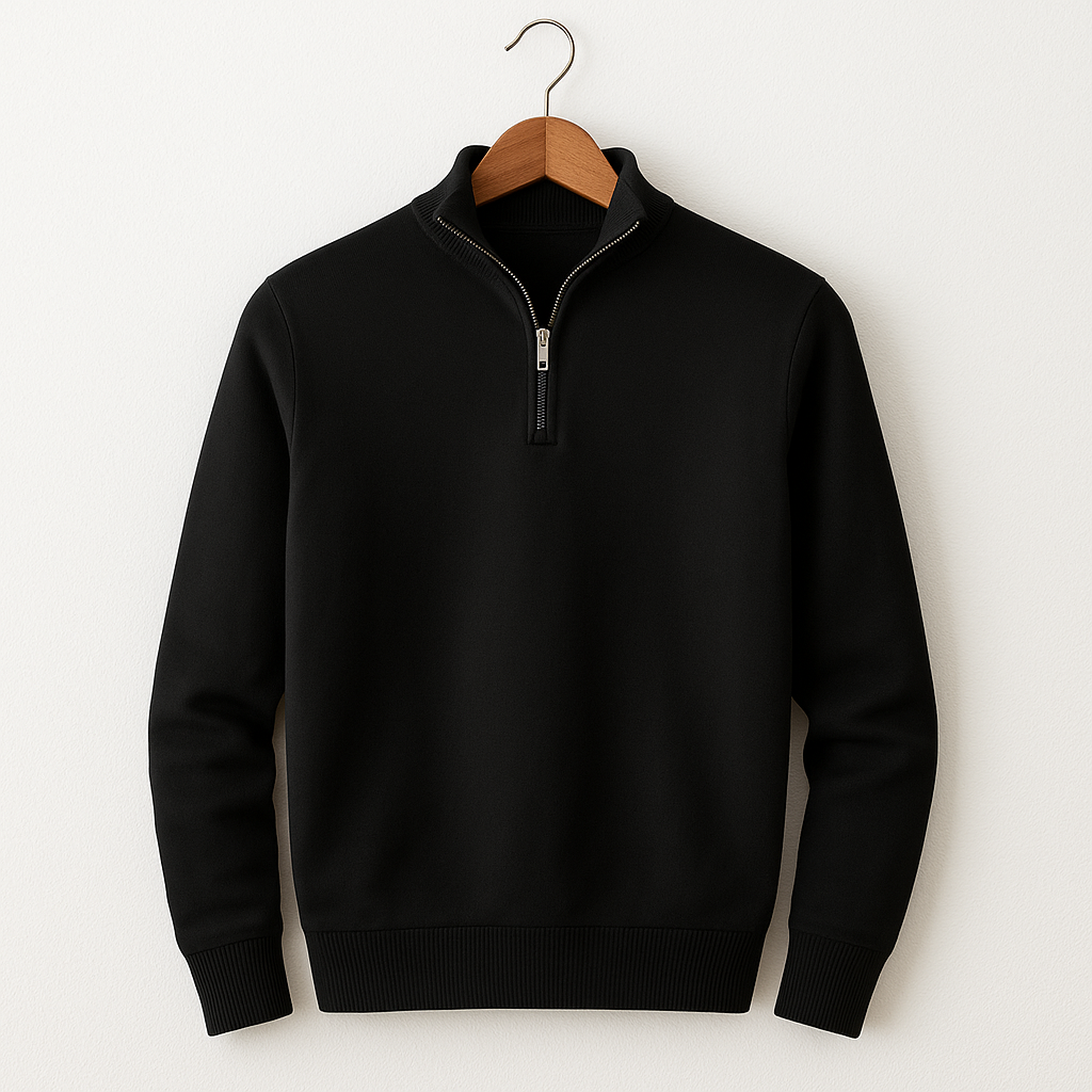Baumwoll-Hoodie mit Zipper