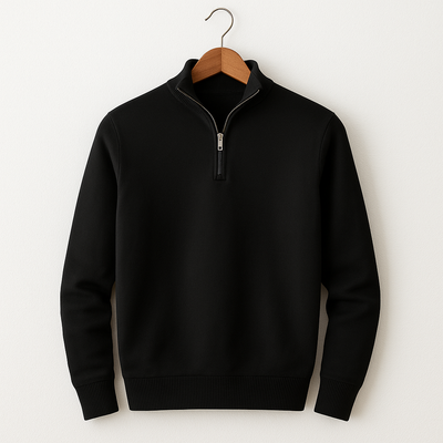 Baumwoll-Hoodie mit Zipper