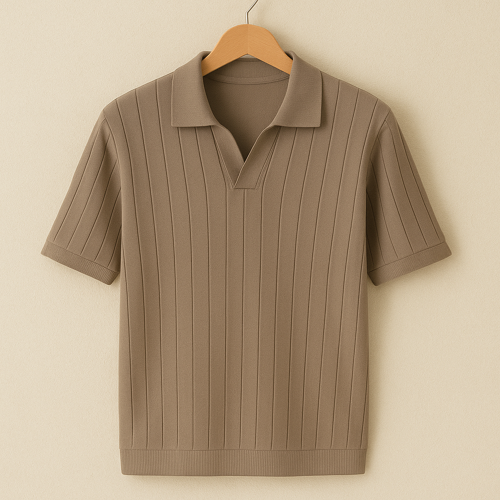 Feinstrick Poloshirt Herren