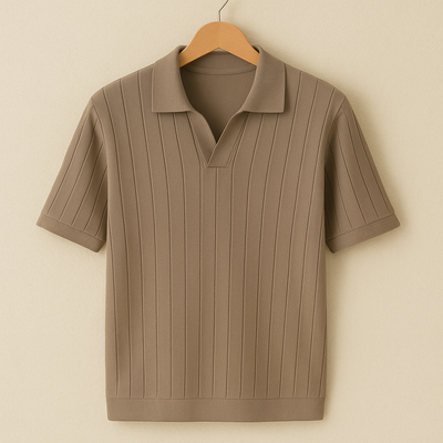 Feinstrick Poloshirt Herren