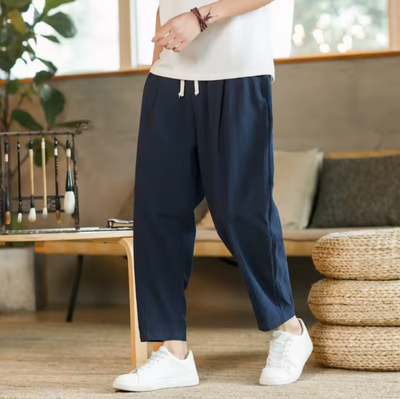 Baumwollhose mit Relaxed Fit