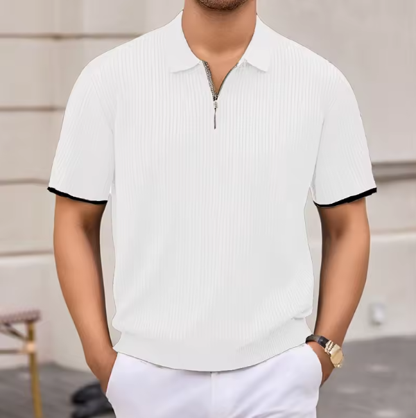 Poloshirt mit Reißverschluss
