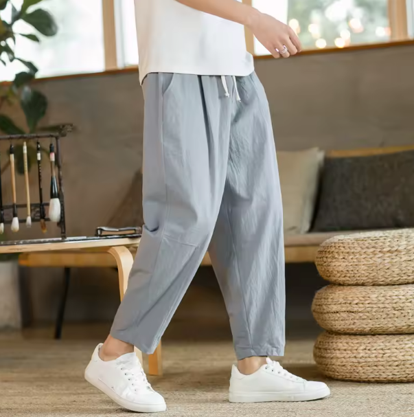 Baumwollhose mit Relaxed Fit