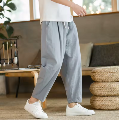 Baumwollhose mit Relaxed Fit