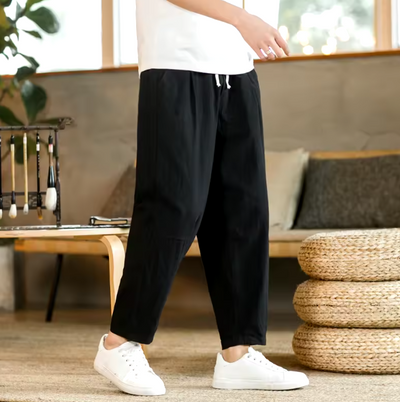 Baumwollhose mit Relaxed Fit