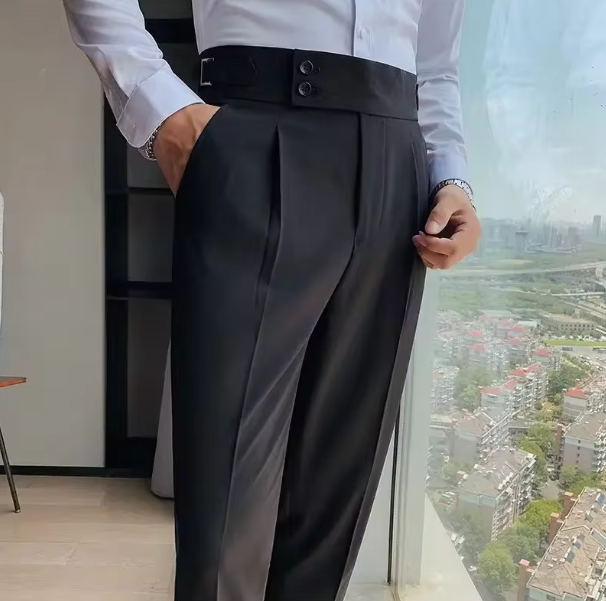 Anzugshose mit Knopfverschluss